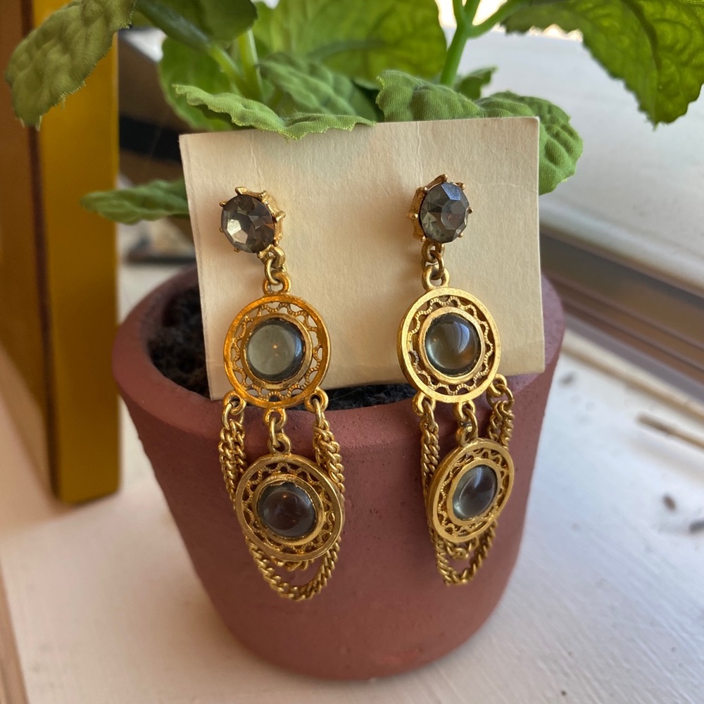 Vintage gold earrings